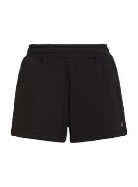 Short Calvin Klein Embro Badge Noir Pour Femme