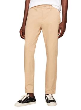 Pantalon Tommy Jeans Austin Beige pour Homme