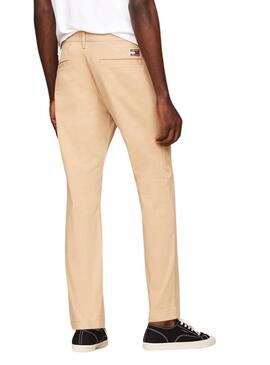 Pantalon Tommy Jeans Austin Beige pour Homme