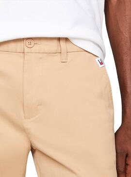 Pantalon Tommy Jeans Austin Beige pour Homme