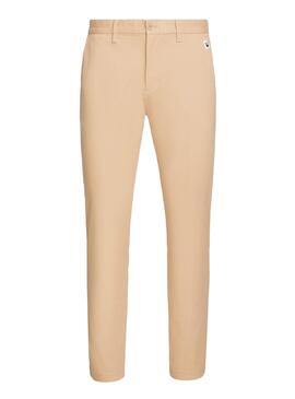 Pantalon Tommy Jeans Austin Beige pour Homme