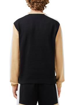 Sweat à capuche Lacoste Color Block Noir pour Homme