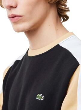 Sweat à capuche Lacoste Color Block Noir pour Homme