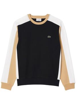 Sweat à capuche Lacoste Color Block Noir pour Homme