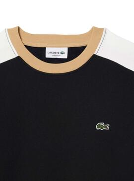 Sweat à capuche Lacoste Color Block Noir pour Homme