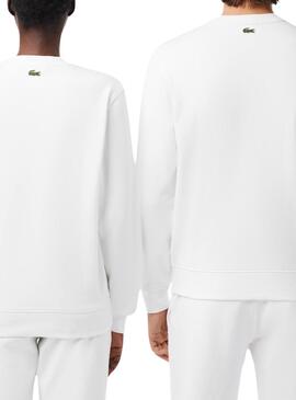 Sweat à capuche Lacoste Jogger blanc pour homme et femme