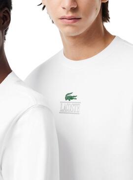 Sweat à capuche Lacoste Jogger blanc pour homme et femme