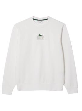 Sweat à capuche Lacoste Jogger blanc pour homme et femme