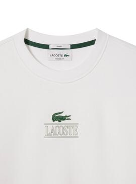 Sweat à capuche Lacoste Jogger blanc pour homme et femme