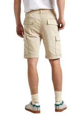 Bermuda Pepe Jeans Cargo Beige Pour Homme