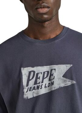 Maillot Pepe Jeans Single Cardiff Gris Homme