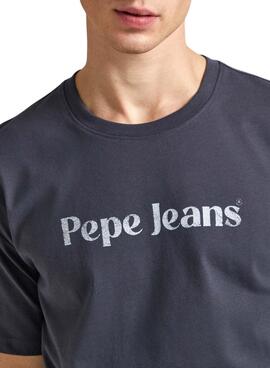 T-shirt Pepe Jeans Clifton Gris Pour Homme