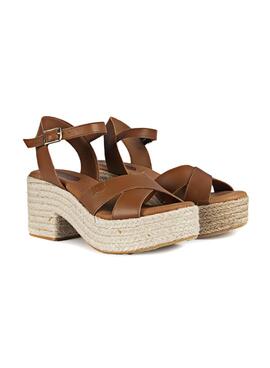 Sandales Popa Clifton marron pour femme