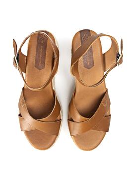 Sandales Popa Clifton marron pour femme