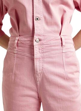 Overall Pepe Jeans Felicia Denim Rose pour Femme
