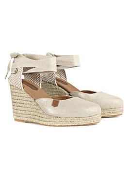 Espadrilles Popa Malvinas Or Pour Femme