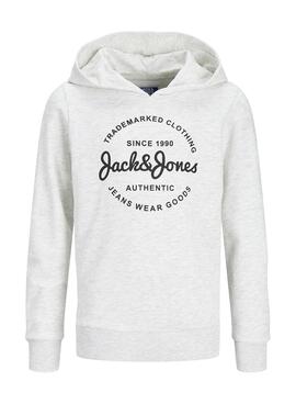 Sudadera Jack and Jones Forest Blanco Pour Enfant