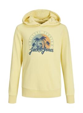 Sweat à capuche Jack And Jones Summer Jaune pour enfant