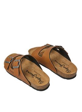 Sandales Pepe Jeans Oban Classic Camel pour femme.