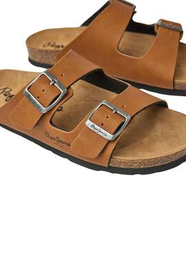 Sandales Pepe Jeans Oban Classic Camel pour femme.