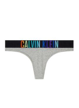 Tanga Calvin Klein Gris Pour Femme