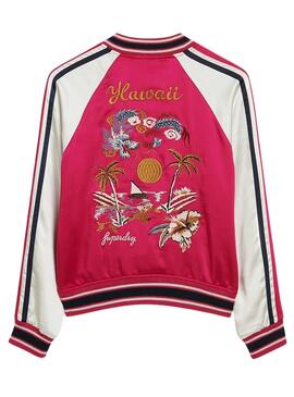 Veste Superdry Suikajan rose pour femme.