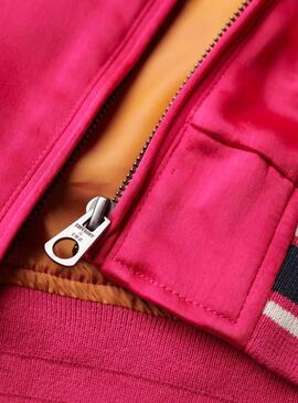 Veste Superdry Suikajan rose pour femme.