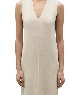 Robe Ecoalf Cercis Beige pour Femme