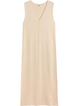 Robe Ecoalf Cercis Beige pour Femme