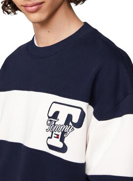 Sweatshirt Tommy Jeans Letter Relaxed pour homme