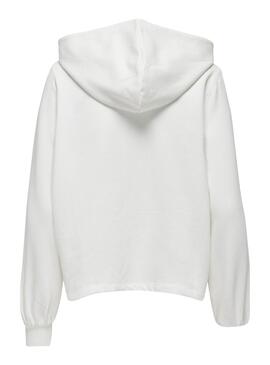 Sudadera Only Trust Sailor Hood Blanco Pour Femme.