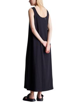 Robe Calvin Klein Monologue Loose Noir Femme