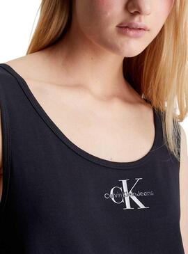 Robe Calvin Klein Monologue Loose Noir Femme