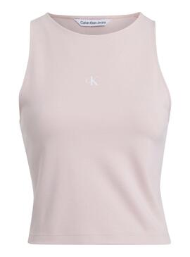 Top Calvin Klein Archival Milano Rose pour Femme