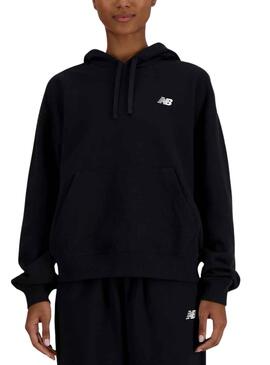 Sweat à capuche New Balance Terry Noir pour Femme