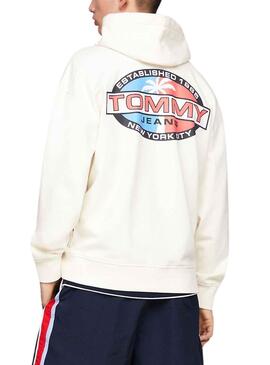 Sudadera Tommy Jeans Archive Blanco para Hombre