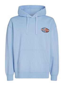 Sweat à capuche Tommy Jeans Archive bleu pour homme