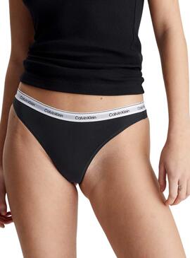 Tangas Calvin Klein Basic Noir pour Femme