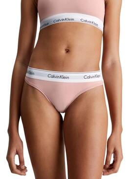 Tanga Calvin Klein Dued Rose pour femme