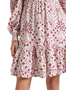 Robe Pepe Jeans Doxa Courte Imprimée Pour Femme