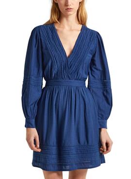 Robe Pepe Jeans Susi Bleue Pour Femme