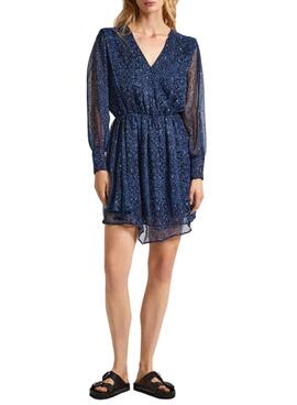 Robe Pepe Jeans Camille Marine pour femme