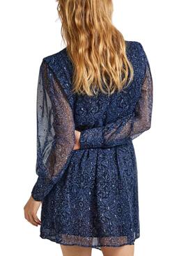 Robe Pepe Jeans Camille Marine pour femme