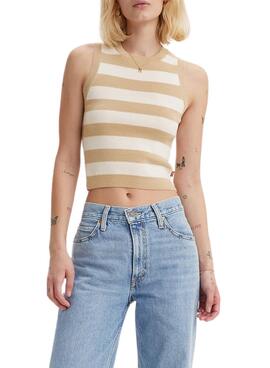 Top Levis Ocean Beige à Rayures pour Femme