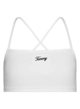 Haut Tommy Jeans blanc à bretelles pour femme