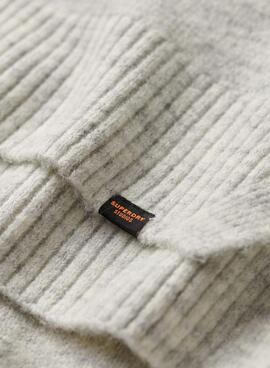 Pull Superdry V-Neck Oversized Gris pour Femme