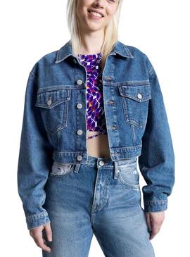 Veste Denim Tommy Hilfiger Claire Bleu Femme