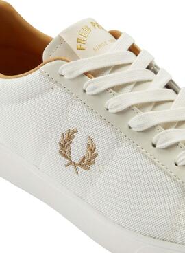 Baskets Fred Perry Spencer Blanc pour Homme