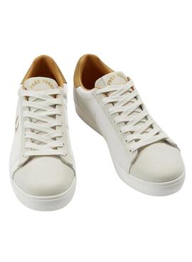 Baskets Fred Perry Spencer Blanc pour Homme