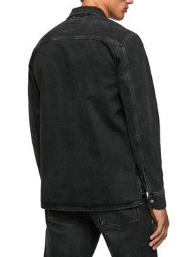 Veste Pepe Jeans Weston Homme Noire Denim